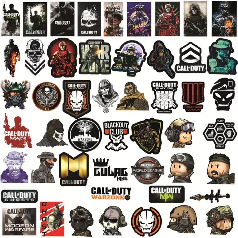 50 pieces, Call of Duty, COD, stickers